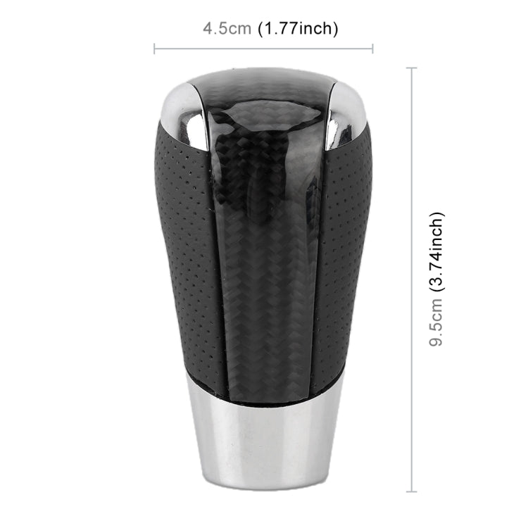 Universal Carbon Fiber Texture Leather Hole Pattern Car Gear Shift Knob Modified Shifter Lever Knob, CMS3611A, CMS3611B, CMS3611C, CMS3611D, CMS3611E, CMS3611F, CMS3611G, CMS3611H, CMS3611J