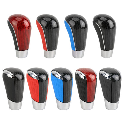 Universal Carbon Fiber Texture Leather Hole Pattern Car Gear Shift Knob Modified Shifter Lever Knob, CMS3611A, CMS3611B, CMS3611C, CMS3611D, CMS3611E, CMS3611F, CMS3611G, CMS3611H, CMS3611J