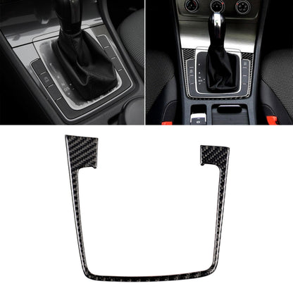 Car Carbon Fiber Gear Position Panel Frame Decorative Sticker for Volkswagen Golf 7 2018-, without Hole and Start and Stop, Left Drive, Gear Position