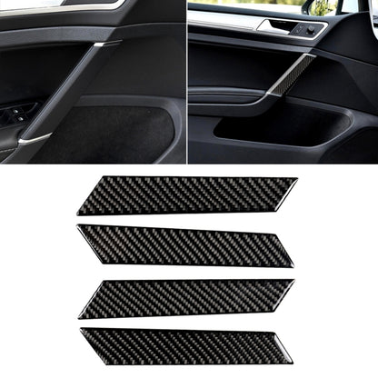 Car Carbon Fiber Door Handle Decorative Sticker for Volkswagen Golf 7 2013-2017, Door Handle