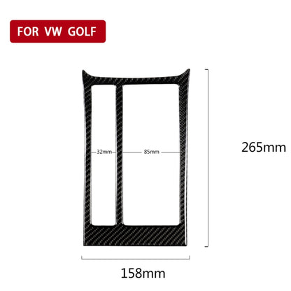 Car Carbon Fiber Water Cup Panel Decorative Sticker for Volkswagen Golf 7 2013-2017, Left Drive, Water Cup Panel