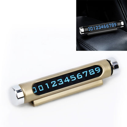 Hidden Rotatable Magnetic Phone Number Card Plate Temporary Parking Car Sticker, Hidden Rotatable Parking Car Sticker