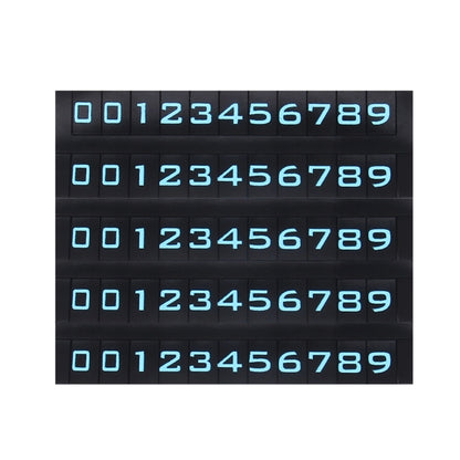 Hidden Rotatable Magnetic Phone Number Card Plate Temporary Parking Car Sticker, Hidden Rotatable Parking Car Sticker