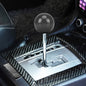Universal Vehicle Car Shifter Cover Manual Automatic Carbon Fiber Ball Gear Shift Knob, Ball Gear Shift Knob, Black, Silver