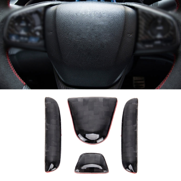 4 in 1 Steering Wheel H Logo Trim Decal Sticker for Honda Civic 10th Gen 2016-2019, H Logo Trim
