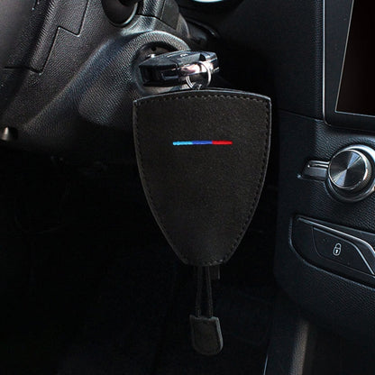 Universal Car Remote Smart Key Case Suede Protective Cover, Light Blue