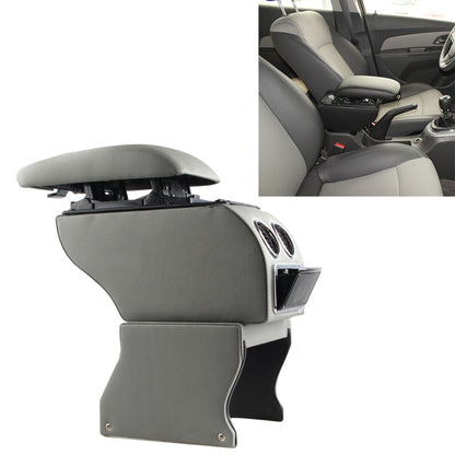 Car ABS Leather Wrapped Armrest Box with Fast Charge USB Holes and Cables for Tiguan, For Tiguan(Grey)