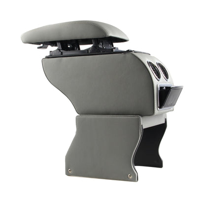 Car ABS Leather Wrapped Armrest Box with Fast Charge USB Holes and Cables for Tiguan, For Tiguan(Grey)