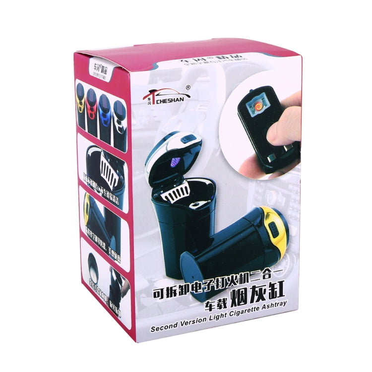 2 in 1 Universal Car Detachable Electronic Cigarette Lighter + Trash Rubbish Bin Ashtray