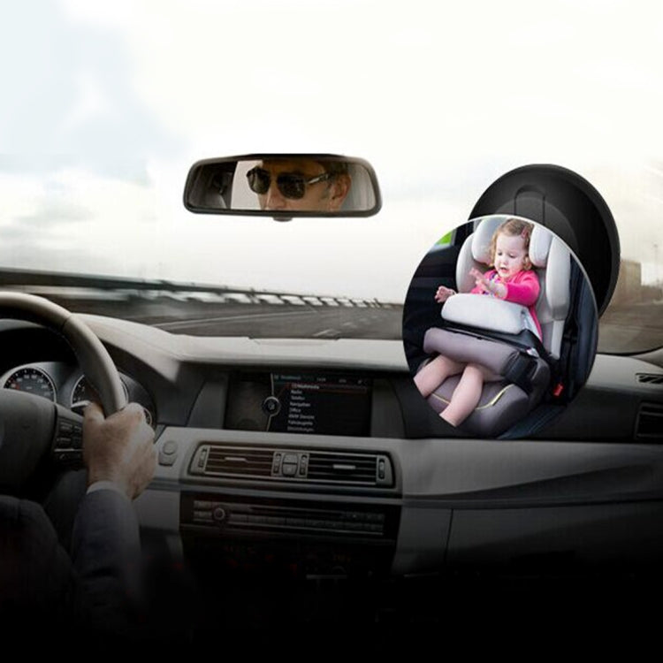 Car Auto 360 Degree Adjustable Baby View Mirror Rear Baby Safety Convex Mirror, Diameter: 75mm, 75mm