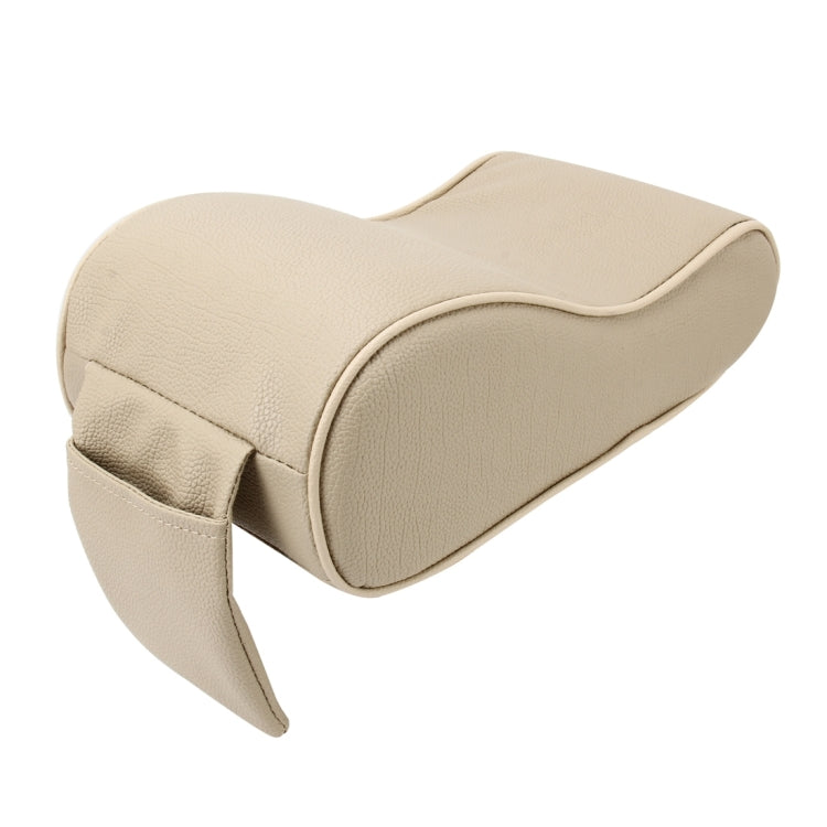 Universal Car PU Leather and Memory Foam Wrapped  Armrest Box Breathable Car Armrest Box Mat with Phone Holder Storage Bag, without Card Slot (Black Red), without Card Slot (Black ), without Card Slot (Khaki), without Card Slot (Brown)