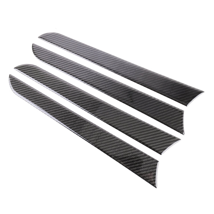 4 PCS Car Carbon Fiber Inner Door Panel Decorative Sticker for Audi A4L / A5 / Q5 2009-2016