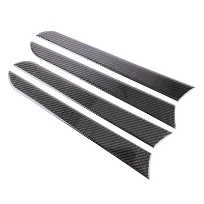 4 PCS Car Carbon Fiber Inner Door Panel Decorative Sticker for Audi A4L / A5 / Q5 2009-2016