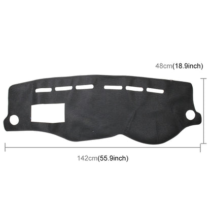 Left-hand Drive Dark Mat Car Dashboard Cover Car Light Pad Instrument Panel Sunscreen for Modern Accent (Please note the model and year)