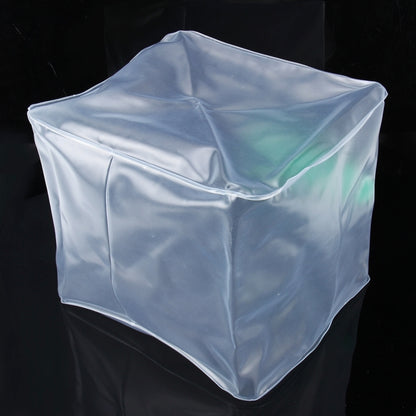 10L Outdoor Transparent PVC Foldable Water Bag Container with ON/OFF Switch, 10L with ON/OFF Switch