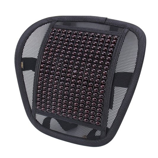 Universal Summer Ice Silk Mesh Breathable Cool Massage Waist Mat with Maple Wooden Bead for Car Family Office, CMS9127A, CMS9127B, CMS9127C, CMS9127D, CMS9127E