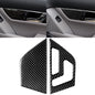 2 PCS Car Carbon Fiber Left Drive Seat Adjustment Panel Decorative Sticker for Mercedes-Benz W204 2007-2013, Left Drive Seat Adjustment (A)