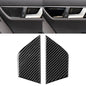 2 PCS Car Carbon Fiber Seat Adjustment Panel Decorative Sticker for Mercedes-Benz W204 2007-2013, Seat Adjustment (C)