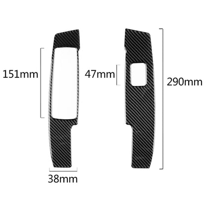 2 PCS Car Carbon Fiber Window Lift Panel Decorative Sticker for Mercedes-Benz W204 C Class 2007-2013, Left Drive, Window Lift Panel