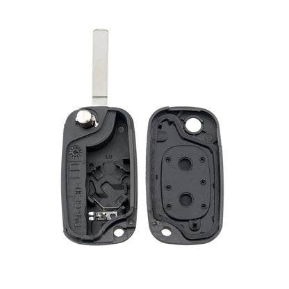 For RENAULT Clio / Megane / Kangoo / Modus Car Keys Replacement 2 Buttons Car Key Case with Foldable Key Blade, For RENAULT Clio 2 Buttons