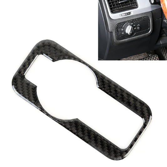 Car Carbon Fiber Headlight Panel Decorative Sticker for Volkswagen Touareg, Headlight Panel
