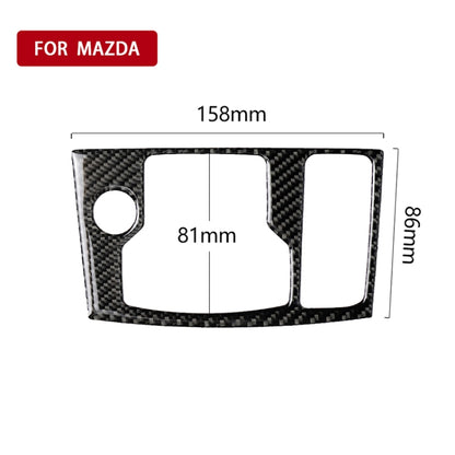 Car Carbon Fiber Right Drive Multimedia Frame B Decorative Sticker for Mazda Axela 2017-2018, Right Drive Multimedia Frame B
