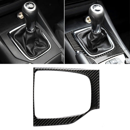 Car Carbon Fiber Left Drive Manual Gear Frame C Decorative Sticker for Mazda Axela 2017-2018, Left Drive Manual Gear Frame C