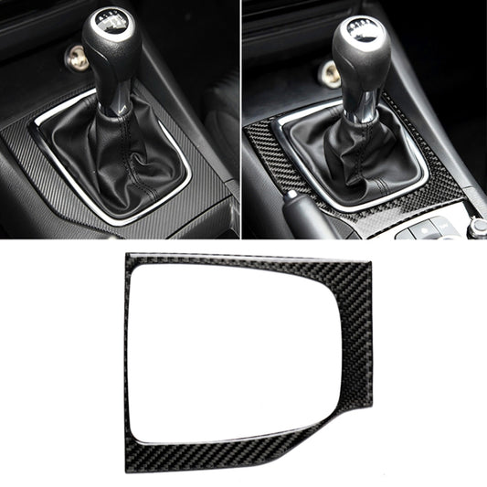 Car Carbon Fiber Left Drive Manual Gear Frame C Decorative Sticker for Mazda Axela 2017-2018, Left Drive Manual Gear Frame C