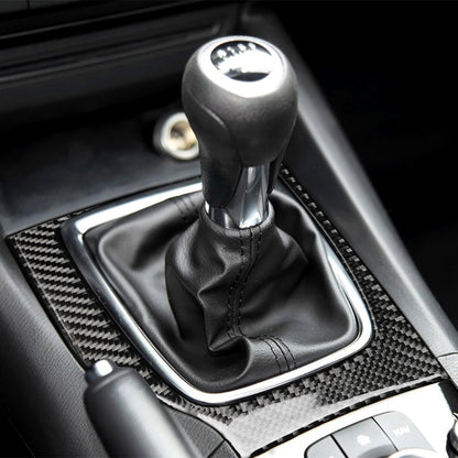 Car Carbon Fiber Left Drive Manual Gear Frame C Decorative Sticker for Mazda Axela 2017-2018, Left Drive Manual Gear Frame C