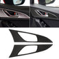2 PCS Car Carbon Fiber Door Inner Handle Outer Frame Decorative Sticker for Mazda Axela 2014 / 2017-2018, Door Inner Handle Outer Frame