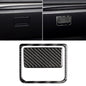 Car Carbon Fiber Front Passenger Seat Storage Box Decorative Sticker for Mazda Axela 2017-2018, Front Passenger Seat Storage Box