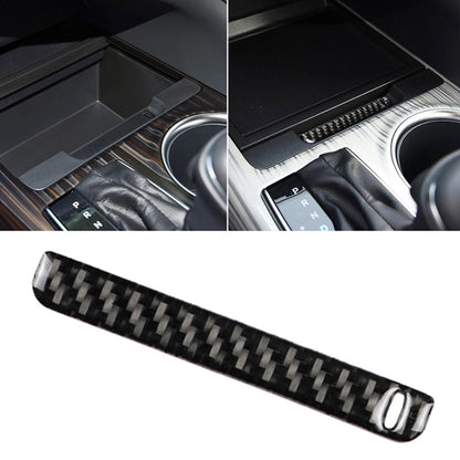 Car Carbon Fiber Storage Box Groove Decorative Sticker for Toyota Eighth Generation Camry 2018-2019, Left Drive, Storage Box Groove