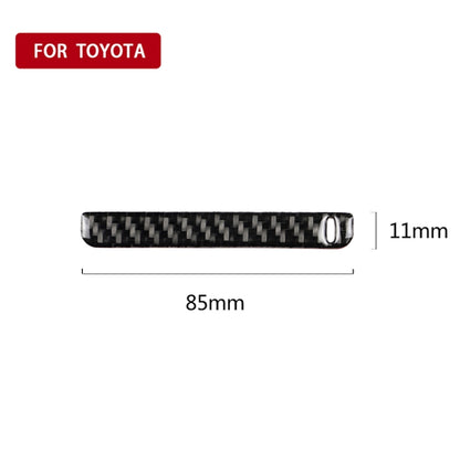 Car Carbon Fiber Storage Box Groove Decorative Sticker for Toyota Eighth Generation Camry 2018-2019, Left Drive, Storage Box Groove
