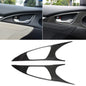 2 PCS Car Carbon Fiber Door Inner Handle Wrist Panel Decorative Sticker for Honda Tenth Generation Civic 2016-2019, Door Inner Handle Wrist Panel