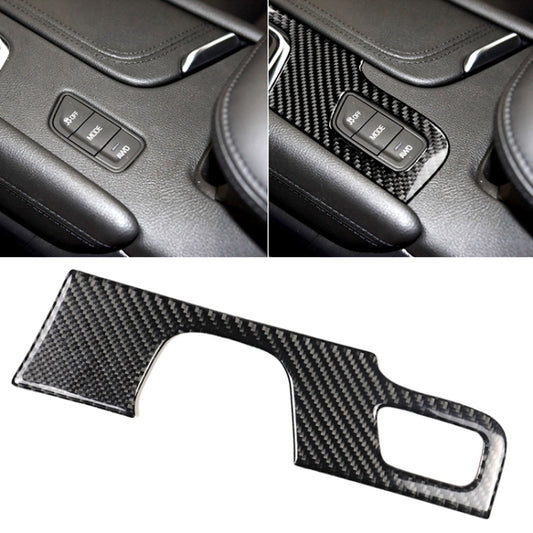 Car Carbon Fiber Gear Position Panel Decorative Sticker for Cadillac XT5 2016-2017, Left Drive, Gear Position
