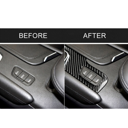 Car Carbon Fiber Gear Position Panel Decorative Sticker for Cadillac XT5 2016-2017, Left Drive, Gear Position