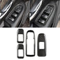 Car Carbon Fiber Door Window Lift Panel Decorative Sticker for Cadillac XT5 2016-2017, Door Window Lift Panel