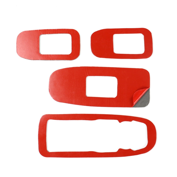 Car Carbon Fiber Door Window Lift Panel Decorative Sticker for Cadillac XT5 2016-2017, Door Window Lift Panel