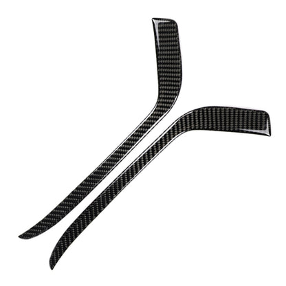 Car Carbon Fiber Front Fog Light Decorative Stripe for Cadillac XT5 2016-2017, Left Drive, Front Fog Light