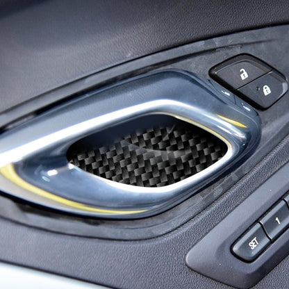 Car Carbon Fiber Door Inner Handle Wrist Panel Decorative Sticker for Chevrolet Camaro 2017-2019, Door Inner Handle Wrist Panel