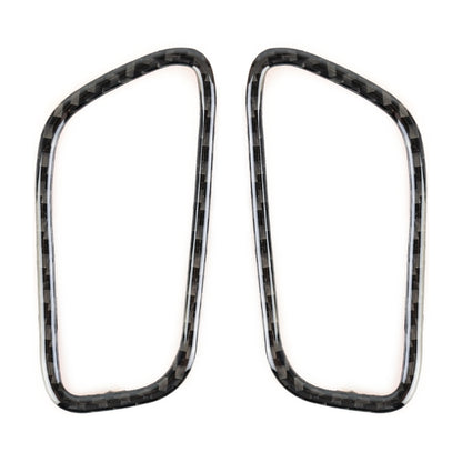 2 PCS Carbon Fiber Car Left and Right Air Outlet Panel Decorative Sticker for Porsche Macan, Left and Right Air Outlet