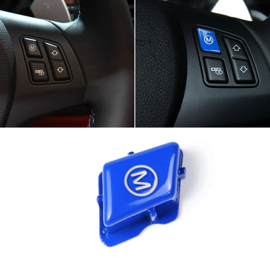 Wheel M Fashion Button Switch Trim Cover for BMW 3 series E90 E92 E93 M3 2007-2013, For BMW 3 series (Blue), M