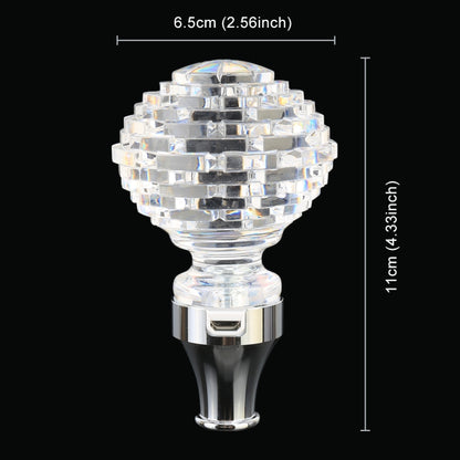 Universal Car Nest Shaped Crystal Gear Head Gear Shift Knob with Light, 4