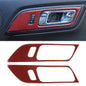 2 in 1 Car Carbon Fiber Inner Door Handle Decorative Sticker for Ford Mustang 2015-2020, Inner Door Handle