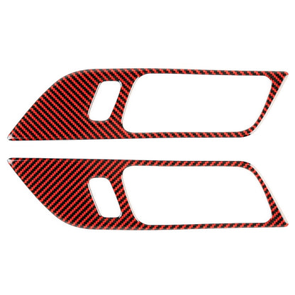 2 in 1 Car Carbon Fiber Inner Door Handle Decorative Sticker for Ford Mustang 2015-2020, Inner Door Handle