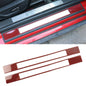 2 in 1 Car Carbon Fiber Welcome Pedal Outer Frame Decorative Sticker for Ford Mustang 2015-2020, Welcome Pedal Outer Frame