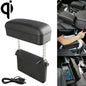 Universal Car Wireless Qi Standard Charger PU Leather Wrapped Armrest Box Cushion Car Armrest Box Mat with Storage Box, 1pc(Black), 1pc(Black Red), 1pc(Black White), 1pc(Grey), 1pc(Beige), 1pc(Brown)