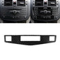 Car Carbon Fiber Center Console Panel Decorative Sticker for Mercedes-Benz W204 C Class 2007-2010, Center Console Panel