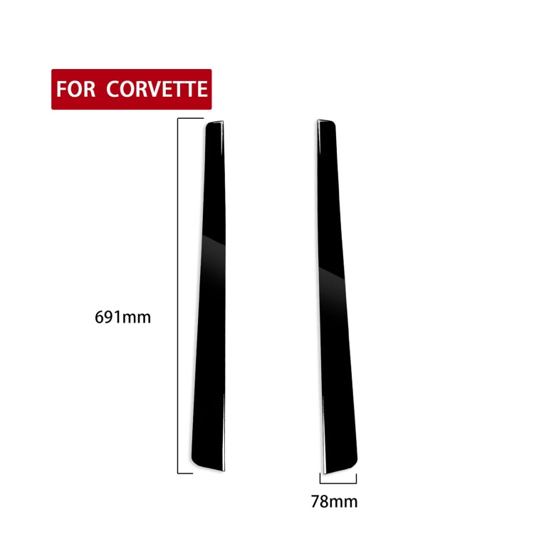 For Chevrolet Corvette C5 1998-2004 Car Threshold Decorative Sticker, Left Drive, Threshold