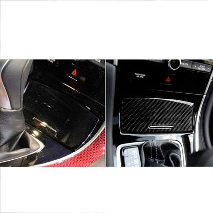 Car Carbon Fiber Gear Shift Ashtray Decorative Sticker for Infiniti Q50 / Q60 2014-2020, Gear Shift Ashtray